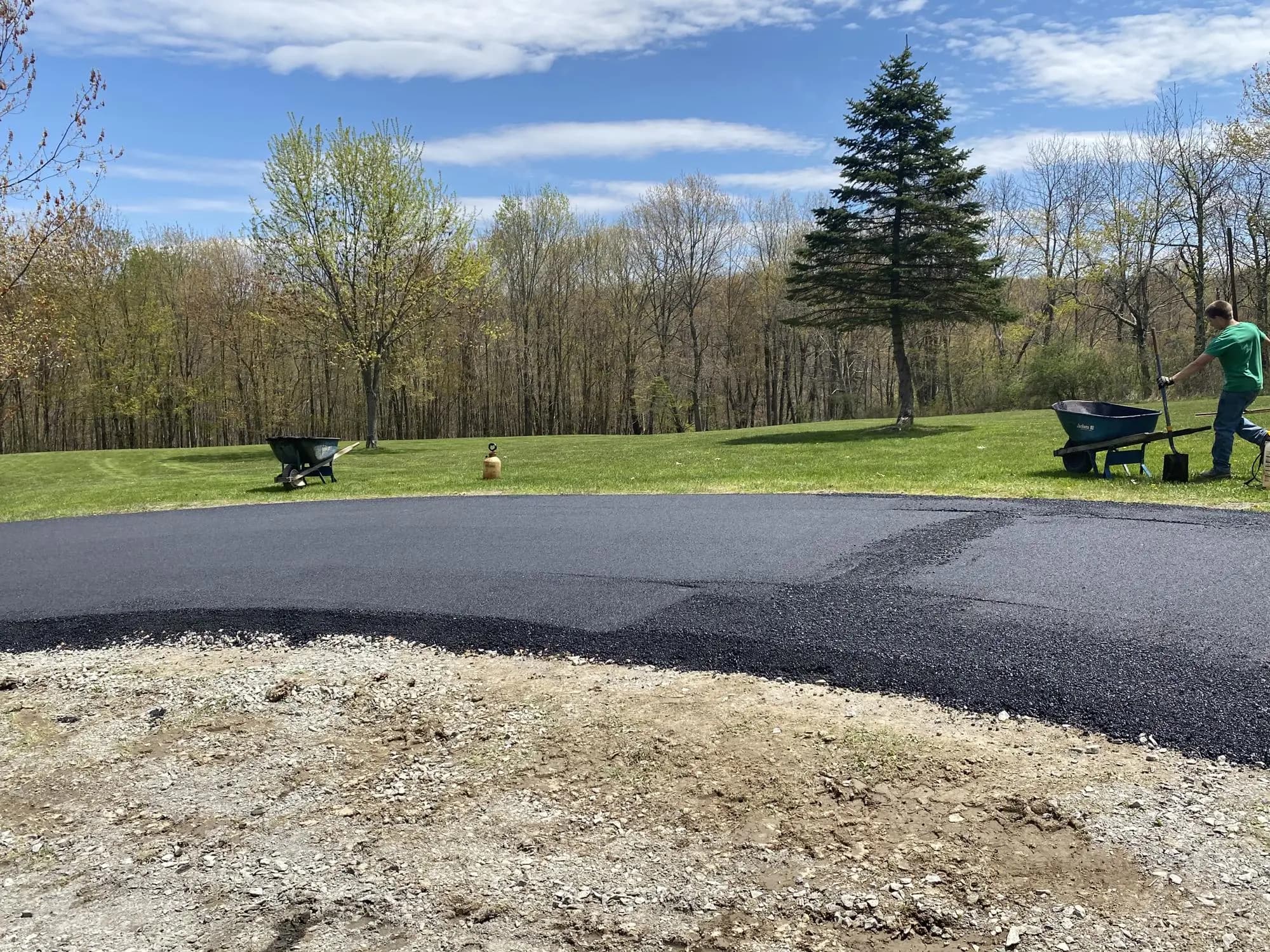 Hudson Valley paving project by Muddy Driveways and Paving