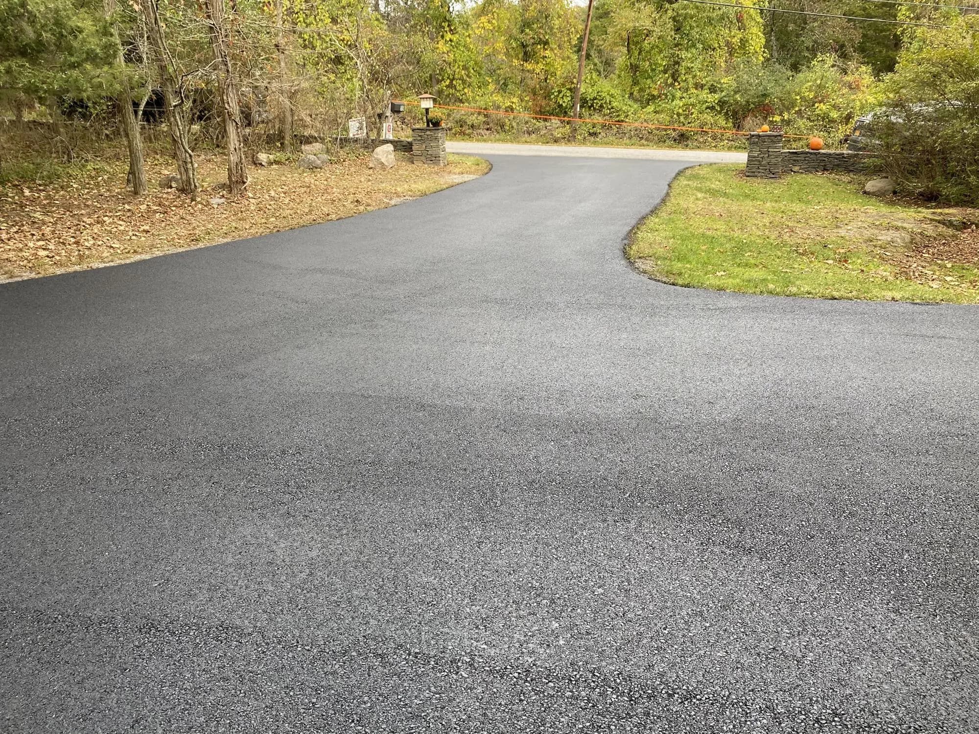 Muddy Driveways and Paving completing a driveway project in Hudson Valley